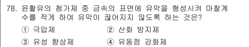 설비보전기사 2018년 78번 - 정답과 핵심 포인트를 검수 중인 기출문제