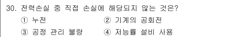 설비보전기사(구) 2019년 30번 - 정답과 핵심 포인트를 검수 중인 기출문제