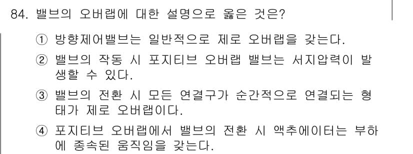 설비보전기사(구) 2019년 84번 - 정답과 핵심 포인트를 검수 중인 기출문제