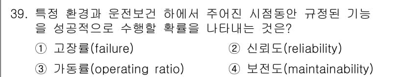 설비보전기사(구) 2021년 39번 - 정답과 핵심 포인트를 검수 중인 기출문제