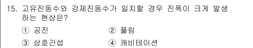설비보전기사 2021년 15번 - 정답과 핵심 포인트를 검수 중인 기출문제