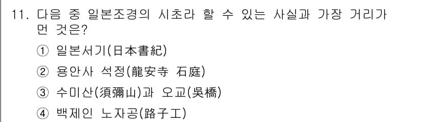 조경기사 2022년 11번 - 정답과 핵심 포인트를 검수 중인 기출문제
