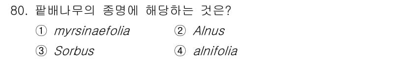조경기사 2022년 80번 - 정답과 핵심 포인트를 검수 중인 기출문제