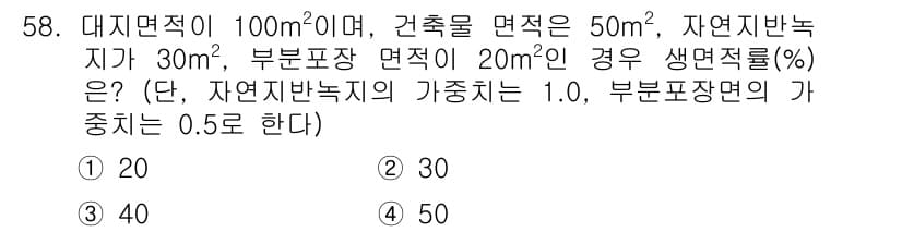 자연생태복원기사(구) 2019년 58번 - 정답과 핵심 포인트를 검수 중인 기출문제