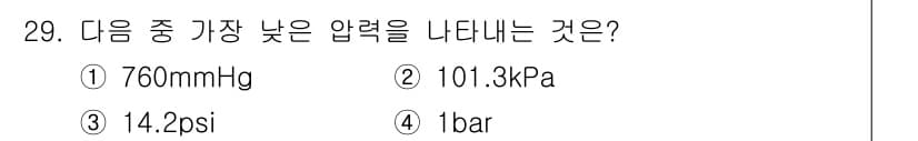 화공기사(구)(구) 2016년 29번 - 정답과 핵심 포인트를 검수 중인 기출문제