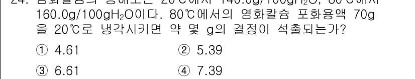 화공기사(구) 2017년 24번 - 먼저 문제의 핵심 조건과 판단 기준을 차례대로 정리해야 합니다. 제시된 ... 에 관한 핵심 기출문제