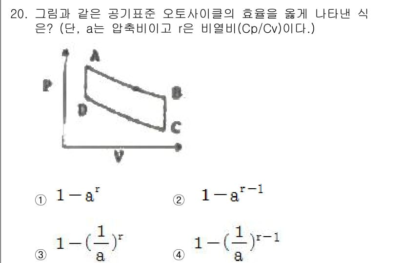 화공기사(구) 2018년 20번 - 정답과 핵심 포인트를 검수 중인 기출문제