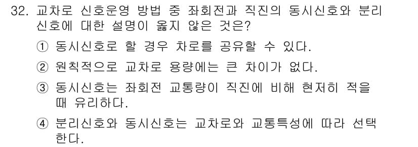 교통기사 2022년 32번 - 정답과 핵심 포인트를 검수 중인 기출문제