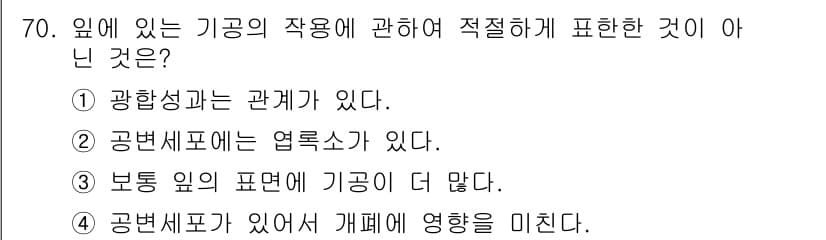 시설원예기사 2022년 70번 - 정답과 핵심 포인트를 검수 중인 기출문제