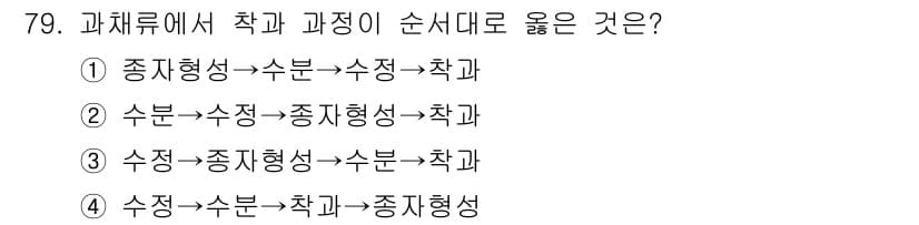 시설원예기사 2022년 79번 - 시설 원예에서 수종 형태와 수종 간의 관계는 생장 단계에 따라 적절히 배... 에 관한 핵심 기출문제