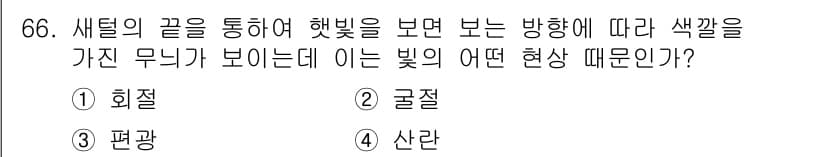 멀티미디어콘텐츠제작전문가(구) 2022년 66번 - 정답과 핵심 포인트를 검수 중인 기출문제