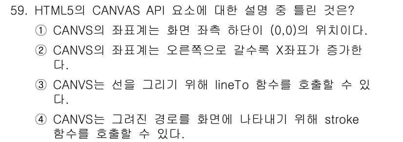 멀티미디어콘텐츠제작전문가 2022년 59번 - 정답과 핵심 포인트를 검수 중인 기출문제