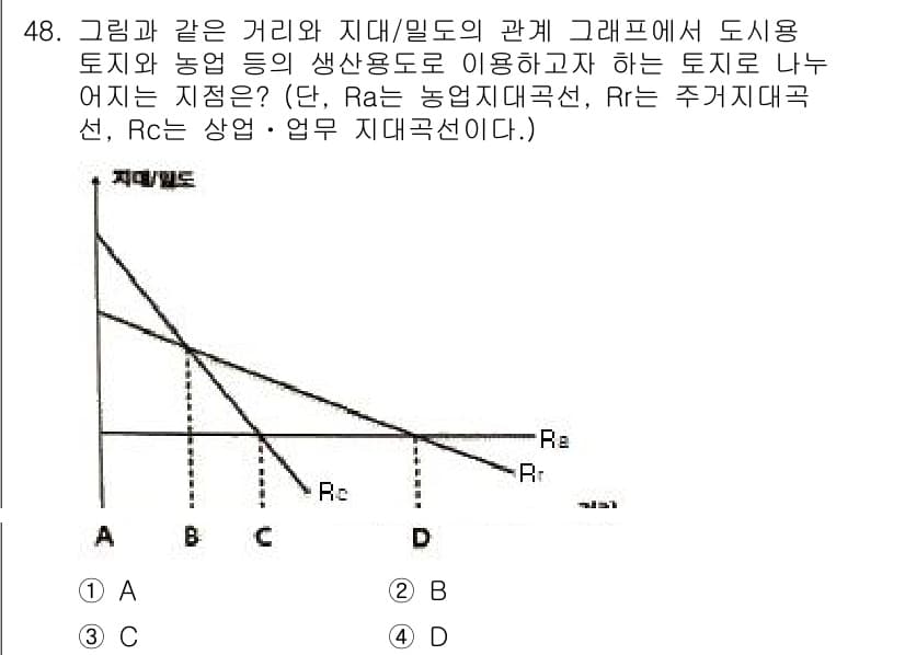 도시계획기사 2022년 48번 - 정답과 핵심 포인트를 검수 중인 기출문제