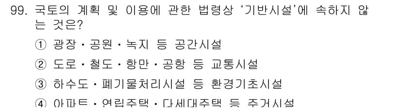 도시계획기사 2022년 99번 - 정답과 핵심 포인트를 검수 중인 기출문제