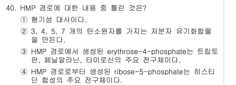 바이오화학제품제조기사 2021년 40번 - 정답과 핵심 포인트를 검수 중인 기출문제