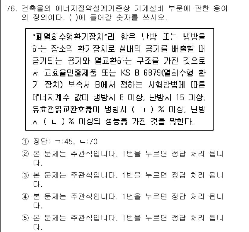 주택관리사보_2차 2020년 75번 - 정답과 핵심 포인트를 검수 중인 기출문제