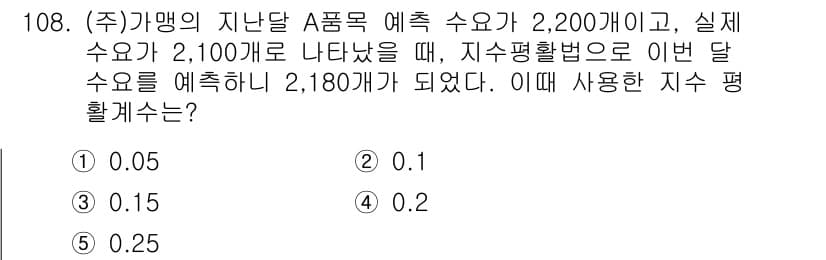 가맹거래사 2022년 108번 - 정답과 핵심 포인트를 검수 중인 기출문제