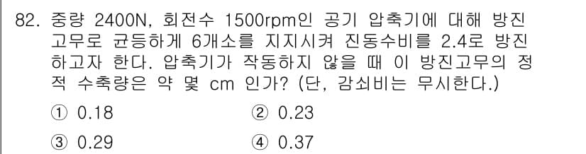 일반기계기사 2022년 82번 - 정답과 핵심 포인트를 검수 중인 기출문제