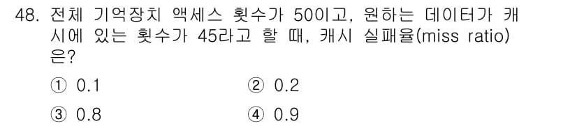 컴퓨터시스템기사(A형) 2022년 48번 - 정답과 핵심 포인트를 검수 중인 기출문제