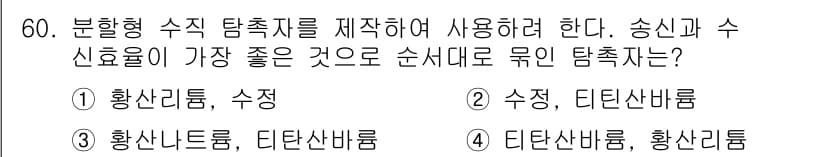 초음파비파괴검사기사(구) 2022년 60번 - 정답과 핵심 포인트를 검수 중인 기출문제