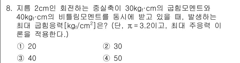 9급_국가직_공무원_기계설계 2022년 8번 - 정답과 핵심 포인트를 검수 중인 기출문제