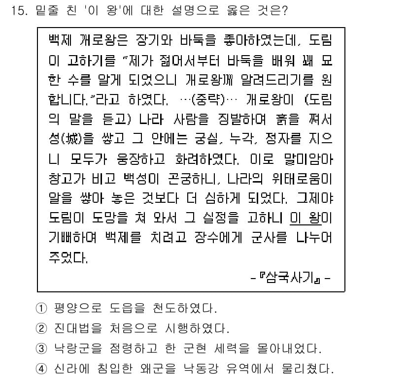 9급_국가직_공무원_한국사 2022년 15번 - 정답과 핵심 포인트를 검수 중인 기출문제