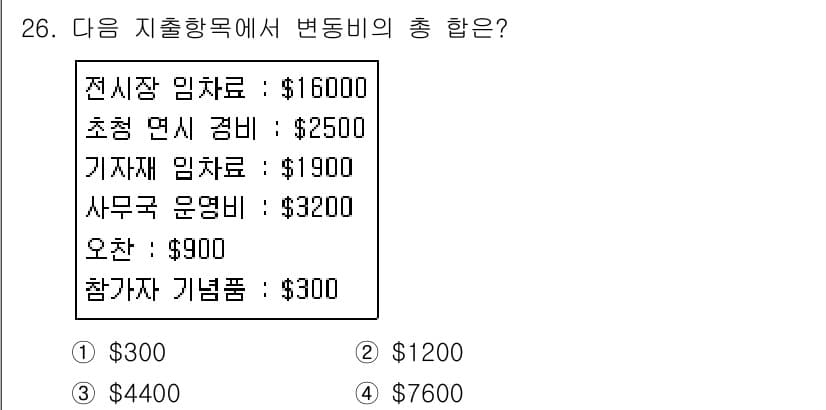 컨벤션기획사_2급(구) 2019년 26번 - 정답과 핵심 포인트를 검수 중인 기출문제