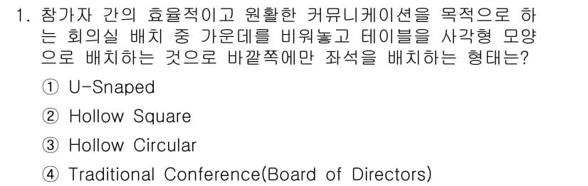 컨벤션기획사_2급 2019년 1번 - 정답과 핵심 포인트를 검수 중인 기출문제