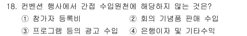 컨벤션기획사_2급(구) 2020년 18번 - 정답과 핵심 포인트를 검수 중인 기출문제