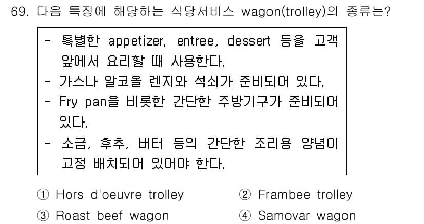 컨벤션기획사_2급(구) 2021년 69번 - 정답과 핵심 포인트를 검수 중인 기출문제