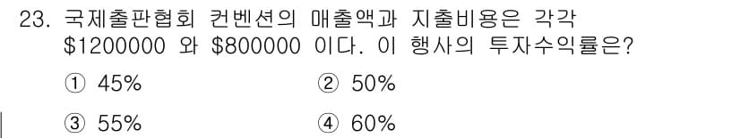 컨벤션기획사_2급 2021년 23번 - 정답과 핵심 포인트를 검수 중인 기출문제