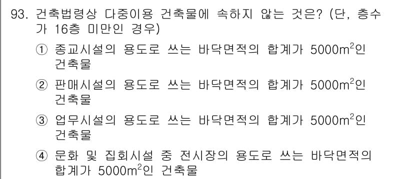건축설비기사 2022년 93번 - 정답과 핵심 포인트를 검수 중인 기출문제