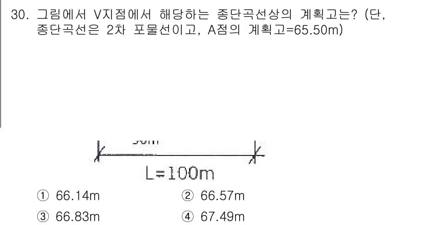 측량및지형공간정보기사 2022년 30번 - 정답과 핵심 포인트를 검수 중인 기출문제