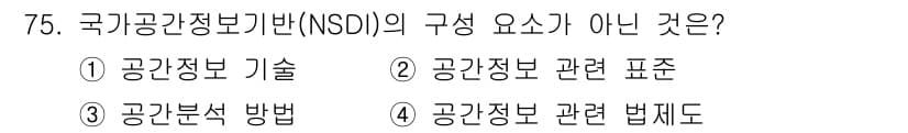 측량및지형공간정보기사 2022년 75번 - 정답과 핵심 포인트를 검수 중인 기출문제