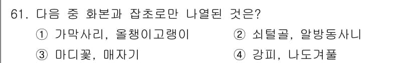 종자기사 2022년 61번 - 정답과 핵심 포인트를 검수 중인 기출문제