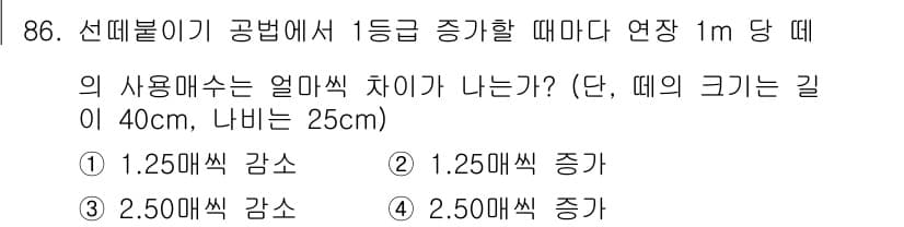 산림기사 2022년 86번 - 정답과 핵심 포인트를 검수 중인 기출문제