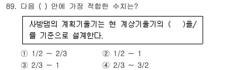 산림기사 2022년 89번 - 정답과 핵심 포인트를 검수 중인 기출문제