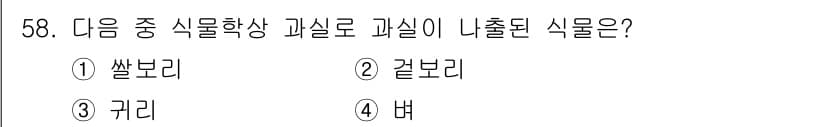 식물보호기사 2022년 58번 - 정답과 핵심 포인트를 검수 중인 기출문제
