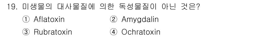 식품안전기사 2022년 19번 - 정답과 핵심 포인트를 검수 중인 기출문제