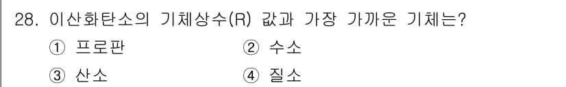 가스기사 2022년 28번 - 정답과 핵심 포인트를 검수 중인 기출문제