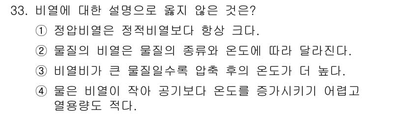가스기사 2022년 33번 - 정답과 핵심 포인트를 검수 중인 기출문제