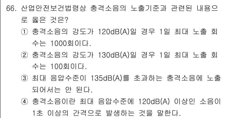 산업위생관리기사 2022년 68번 - 정답과 핵심 포인트를 검수 중인 기출문제