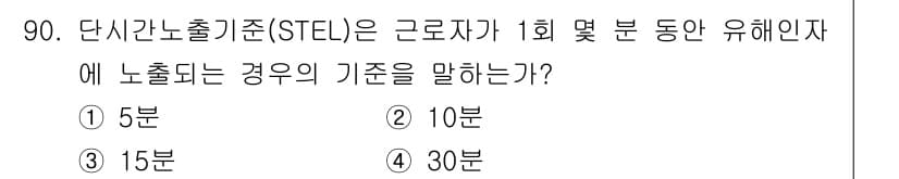 산업위생관리기사 2022년 92번 - 정답과 핵심 포인트를 검수 중인 기출문제