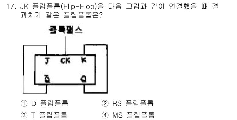 정보통신기사 2018년 17번 - 정답과 핵심 포인트를 검수 중인 기출문제