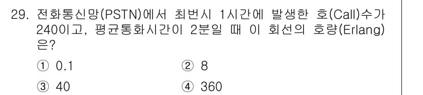 정보통신기사 2018년 29번 - 정답과 핵심 포인트를 검수 중인 기출문제
