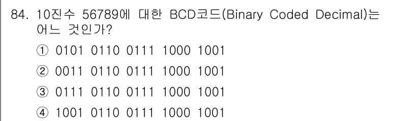 정보통신기사 2020년 84번 - 정답과 핵심 포인트를 검수 중인 기출문제