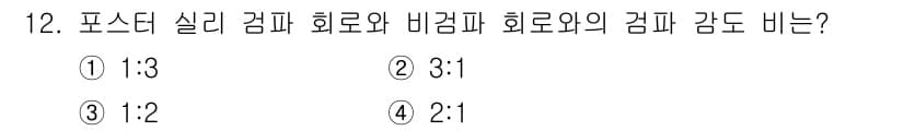 정보통신기사(구) 2021년 12번 - 정답과 핵심 포인트를 검수 중인 기출문제