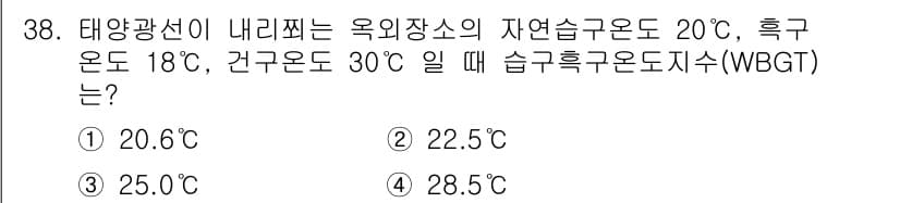 산업안전기사_필기 2022년 38번 - 정답과 핵심 포인트를 검수 중인 기출문제