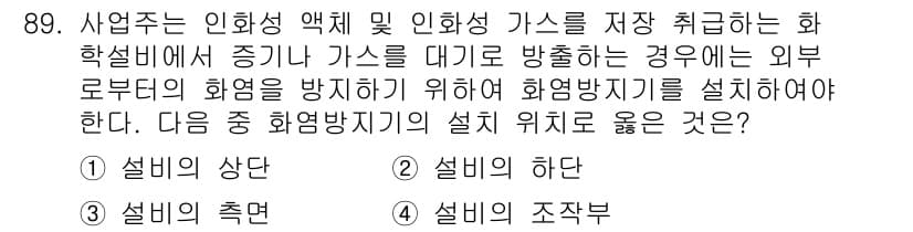 산업안전기사_필기 2022년 90번 - 정답과 핵심 포인트를 검수 중인 기출문제