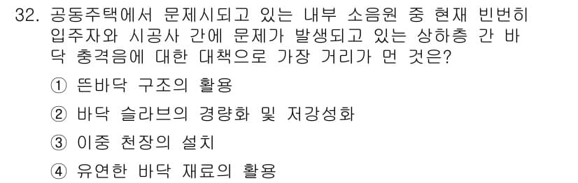 소음진동기사 2016년 32번 - 정답과 핵심 포인트를 검수 중인 기출문제